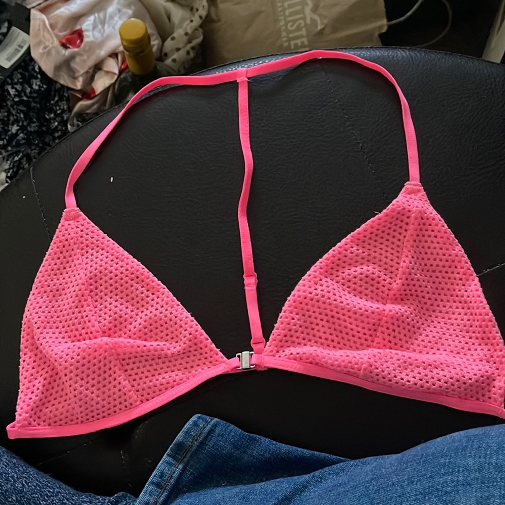 Intimately Free People Hot Pink Triangle Bra size L